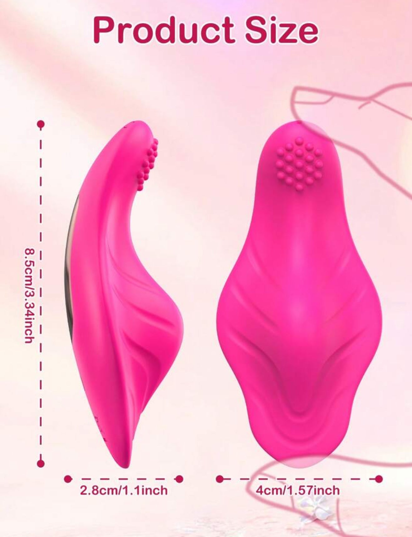 Vibrador Estilo mariposa rosado