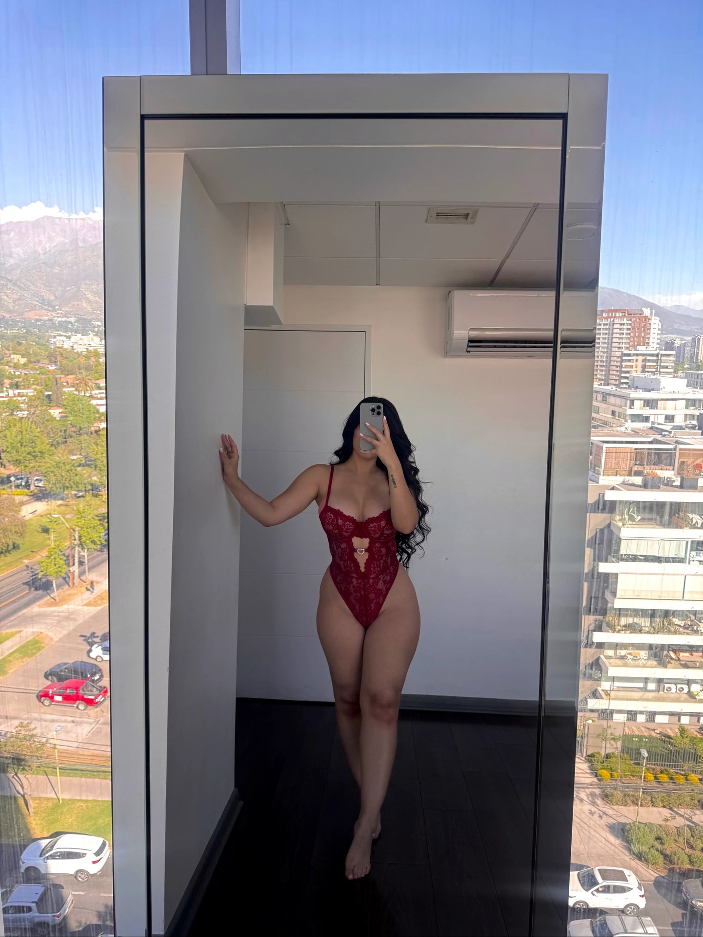 Set azucena burdeos