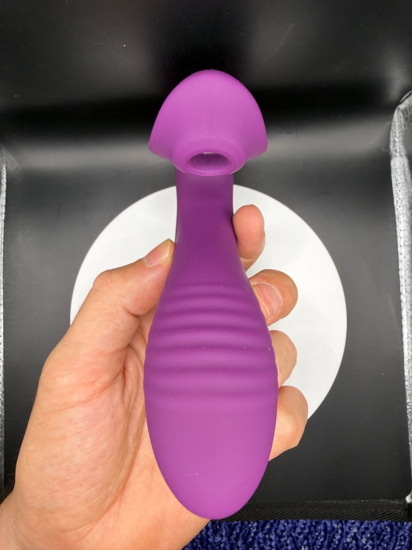 Vibrador y succionador 2 en 1