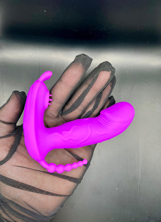 Vibrador Estilo mariposa 3 en 1